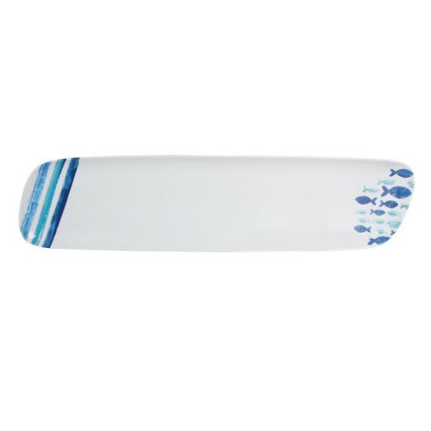 Deep Blue Porselen Kayık Tabak A+P