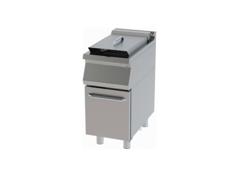 FRYER WITH CUPBOARD WITH GAS