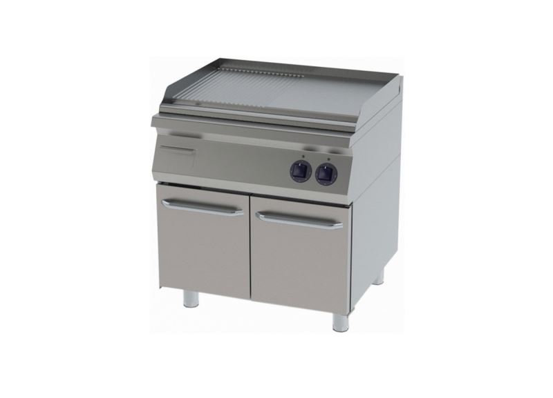 GRILL 1/2 RIBBED WITH CUPBOARD ELECTRICAL