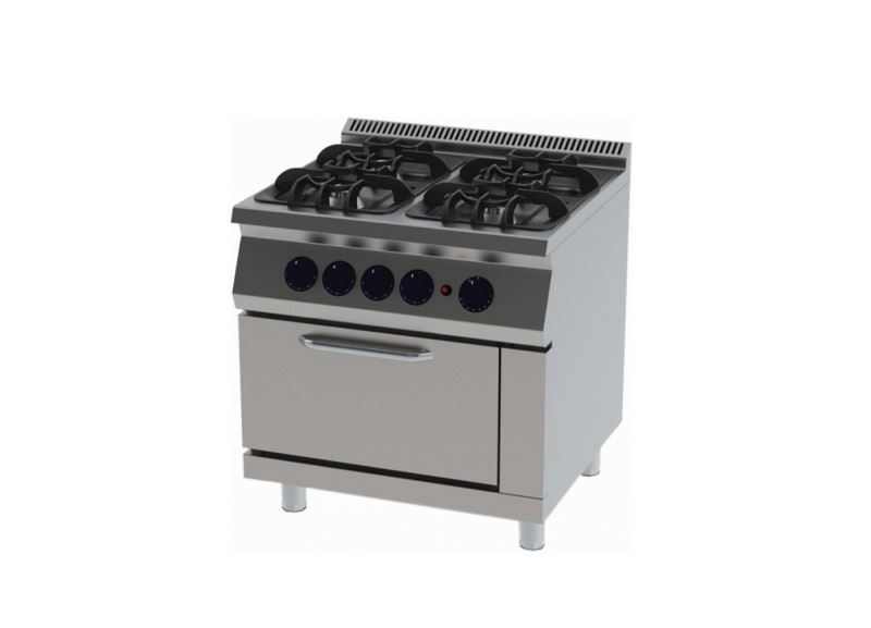 RANGE WITH OVEN WITH GAS